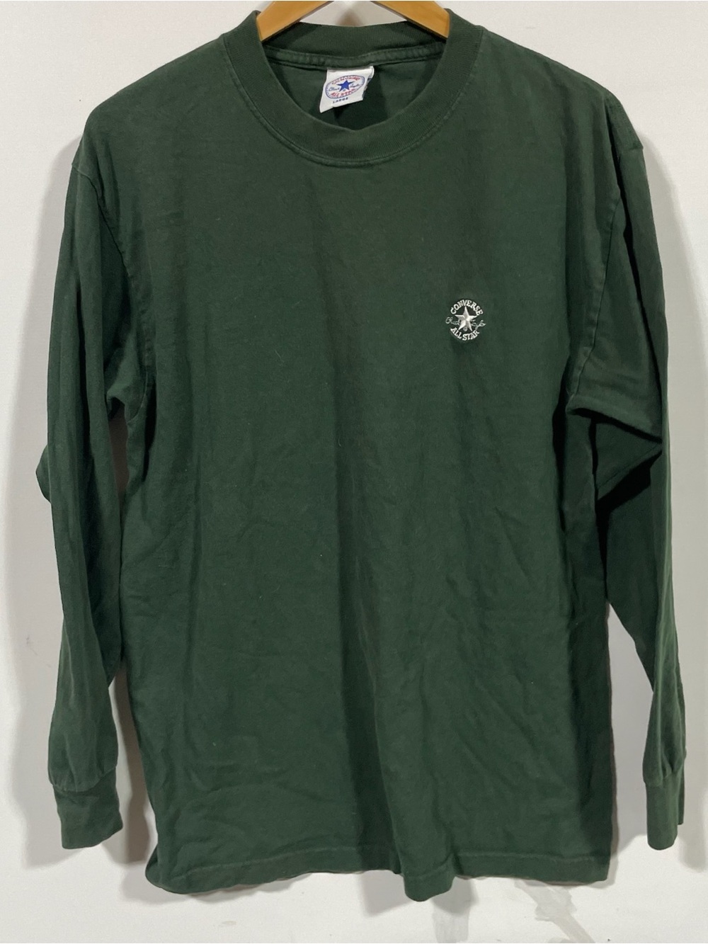Converse Forest Green Long Sleeve Crewneck Shirt